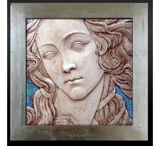 Tableau en relief, Portrait de Vénus, détail de...