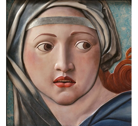 Cuadro en relieve, Retrato de la Sibila de...