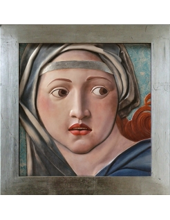 Relief painting, Portrait of the Sibyl of Delphi after...