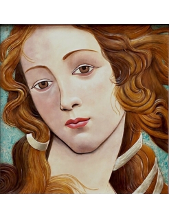 Cuadro en relieve, Retrato de Venus, detalle de El...