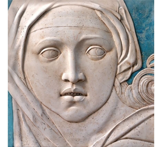 Relief painting, Portrait of the Sibyl of...