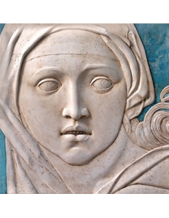 Cuadro en relieve, Retrato de la Sibila de Delfos según...