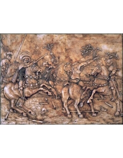 Tableau en relief La Bataille de San Romano, panneau de...
