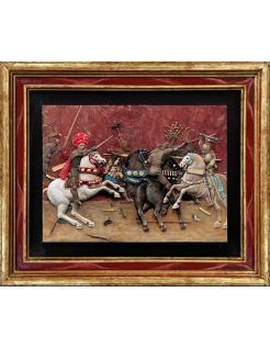 Tableau en relief La Bataille de San Romano, panneau de...