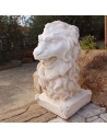 Tête de lion en pierre reconstituée
