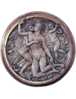 Medallón en relieve, Alegoría del Triunfo de Venus según...