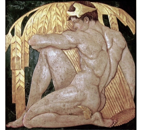 Tableau en relief Mercure, messager des  dieux...