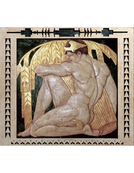 Tableau en relief Mercure, messager des  dieux inspiré de l'oeuvre de John de Cesare.