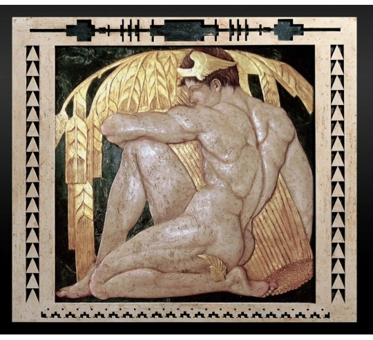 Tableau en relief Mercure, messager des  dieux...