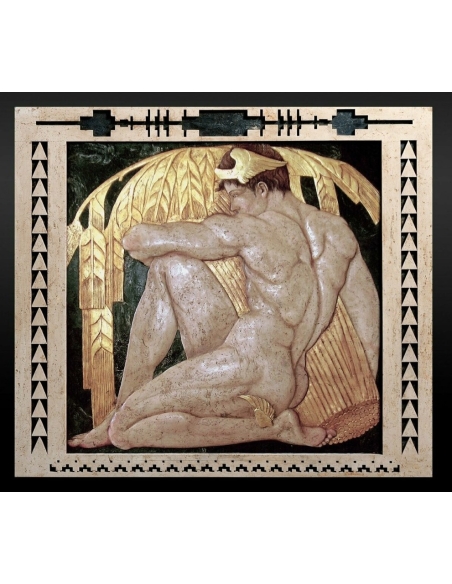 Tableau en relief Mercure, messager des  dieux inspiré de l'oeuvre de John de Cesare.