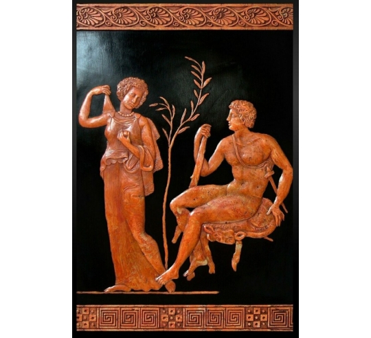 Low relief of Dejanira and Heracles from the...