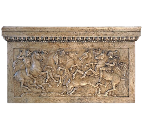 Bajorrelieve del sarcófago de Alejandro, Necrópolis de Sidón, Líbano, Museo Arqueológico de Estambul.