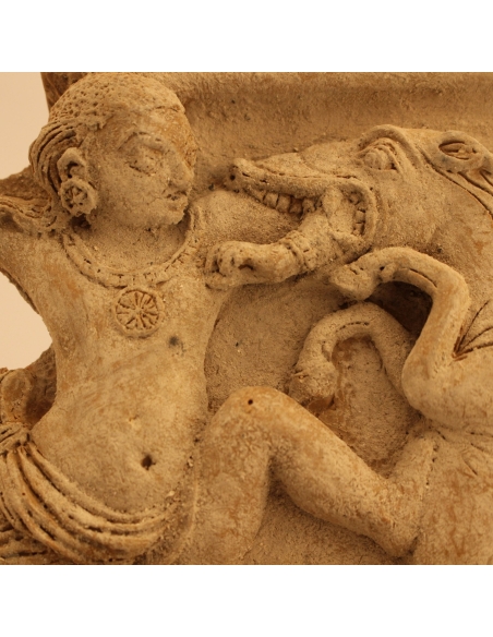 Krishna matando al demonio caballo Keshi