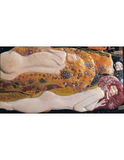 Tableau en relief Serpents d'eau II d'après Gustav Klimt.