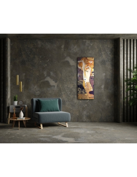 Cuadro en relieve Serpientes de agua I, según Gustav Klimt.