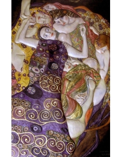 Tableau en relief La Jeune Fille d'après Gustav Klimt.