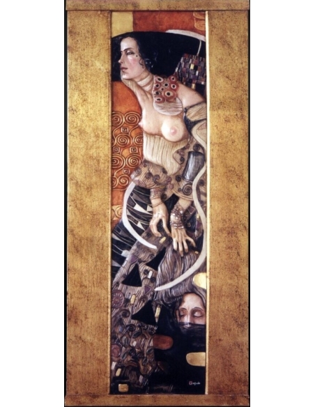 Cuadro en relieve Judith II (Salomé) según Gustav Klimt.