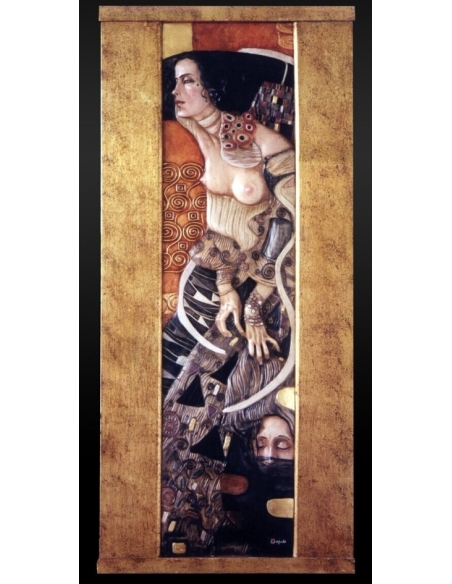 Cuadro en relieve Judith II (Salomé) según Gustav Klimt.