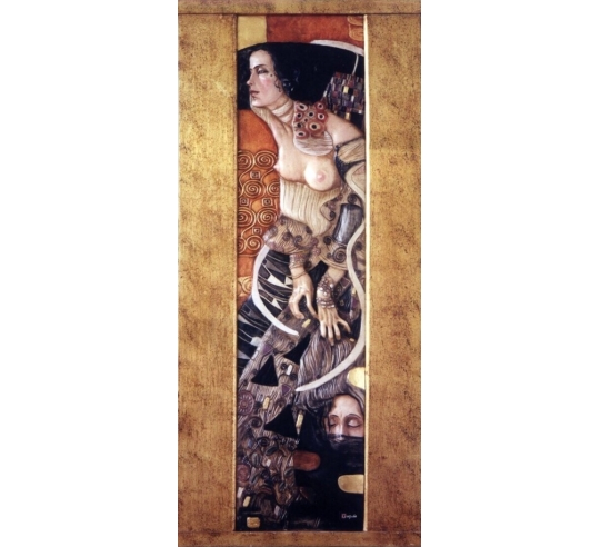 Cuadro en relieve Judith II (Salomé) según Gustav Klimt.