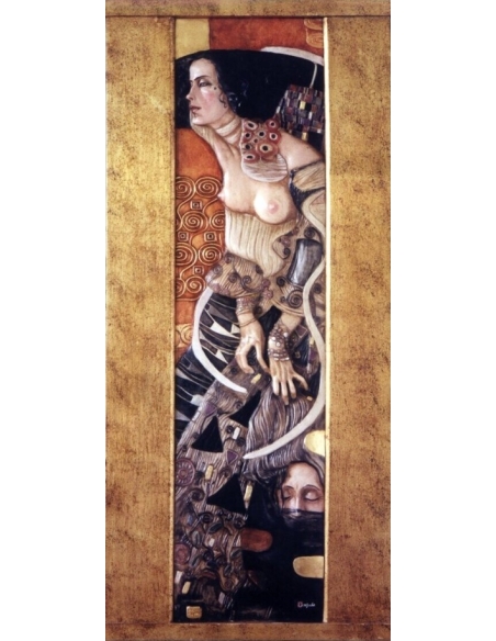 Cuadro en relieve Judith II (Salomé) según Gustav Klimt.