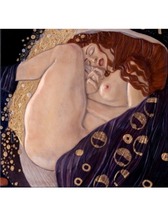 Cuadro en relieve Dánae según Gustav Klimt.