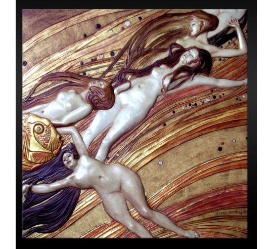 Tableau en relief L'eau en mouvement d'après...