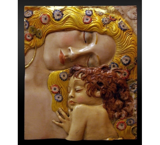 Tableau en relief La Maternité d'après Gustav...