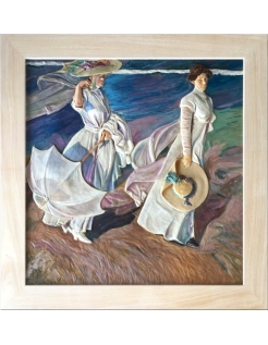 Cuadro en relieve Paseo marítimo según Joaquín Sorolla.