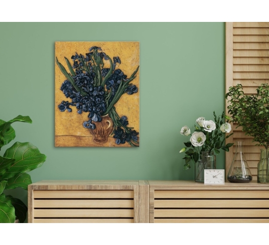Relief painting, The irises, after the Vincent...