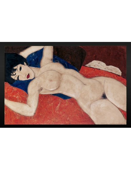Tableau en relief Nu couché d'après Amédéo Modigliani.