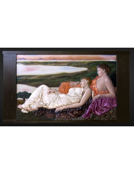 Cuadro en relieve, Idilio según Sir Frederic Leighton.