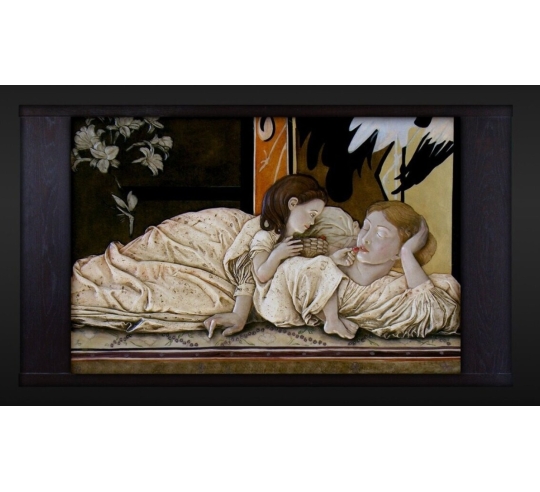 Tableau en relief La Mère et l`Enfant d'après...