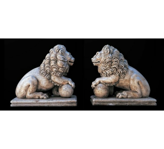 Estatua de león de estilo veneciano,...