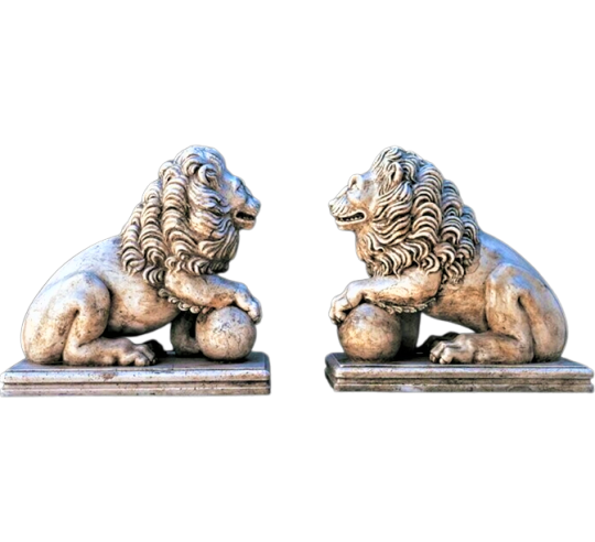 Estatua de león de estilo veneciano,...