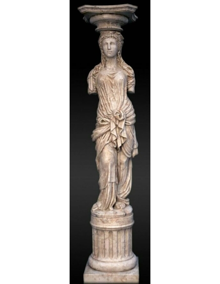 Statue de Cariatide d'après Jean Goujon, musée du Louvre.