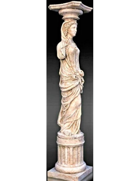 Statue de Cariatide d'après Jean Goujon, musée du Louvre.