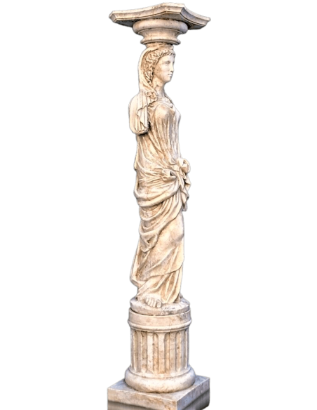 Statue de Cariatide d'après Jean Goujon, musée du Louvre.