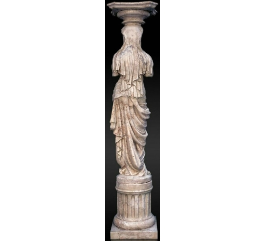 Statue de Cariatide d'après Jean Goujon, musée...