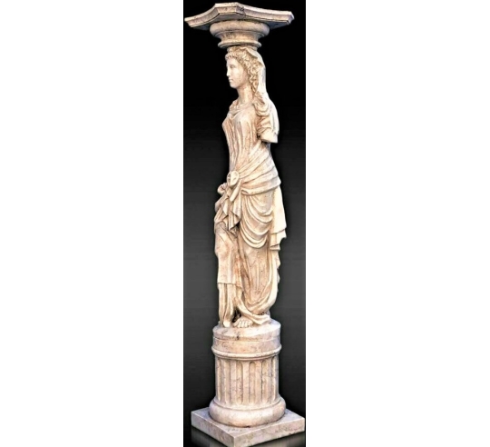 Statue de Cariatide d'après Jean Goujon, musée...