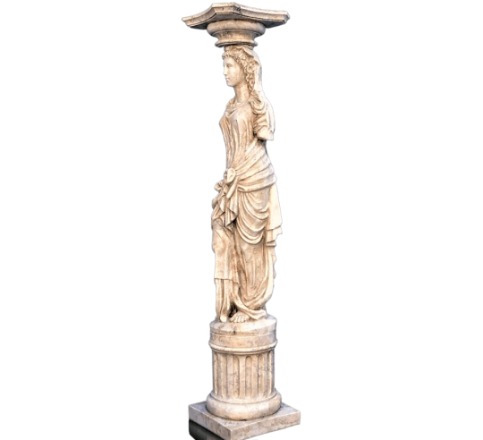 Statue de Cariatide d'après Jean Goujon, musée...