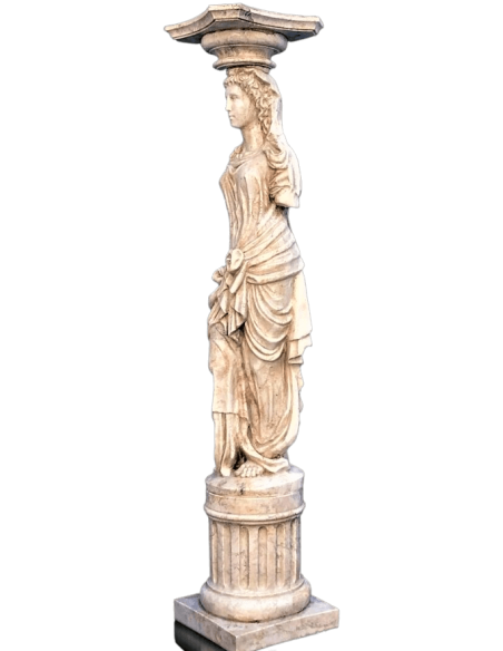 Statue de Cariatide d'après Jean Goujon, musée du Louvre.