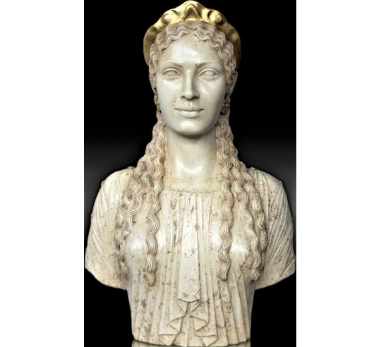 Bust of Korah or Persephone, goddess of the...