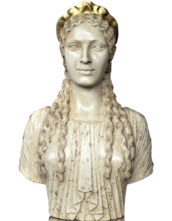 Bust of Korah or Persephone, goddess of the underworld...