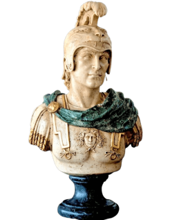 Busto de Alejandro Magno o Alejandro III con su casco con...