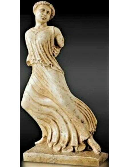 Figurine de jeune femme dansant style grec antique.