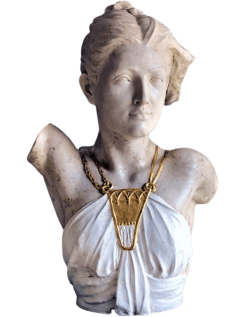 Bust of Diana, goddess of hunting, war and night,...