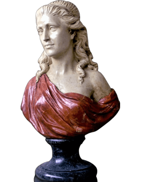 Buste de Varinia, prophétesse thrace et femme de Spartacus chef de la rébellion des esclaves contre la République romaine.