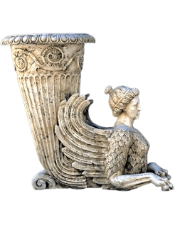 Greek Rhyton in the form of a winged harpy.