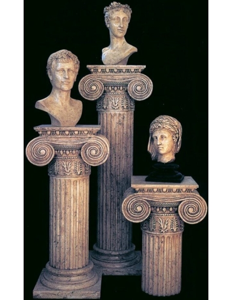 Head of a funerary or votive statue of a young aristocratic woman, ancient Greek style.