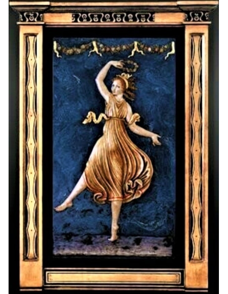 Tableau en relief la danseuse II d'après Antonio Canova, élément du tryptique La danse des trois Grâces.
